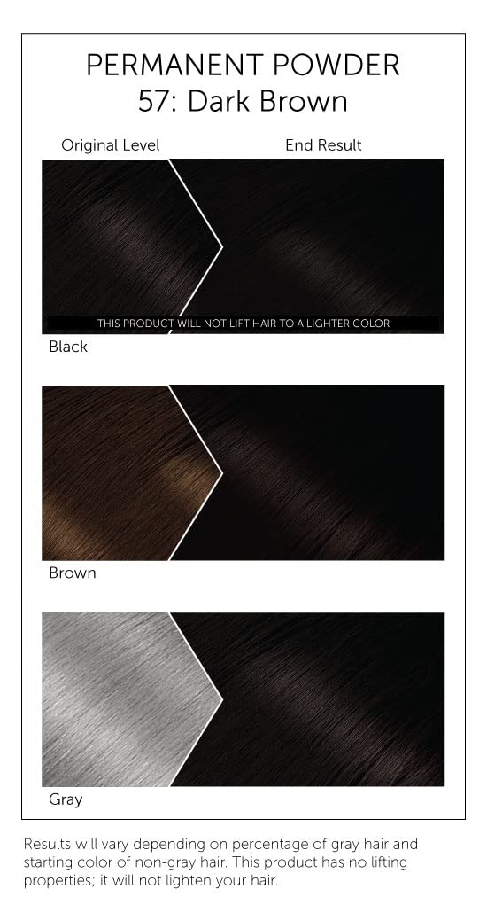 #57 Dark Brown Bigen Permanent Powder - 6 Pack - Image 3