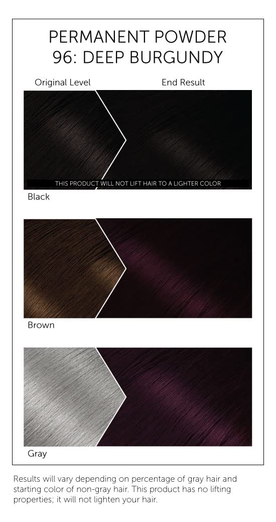 #96 Deep Burgundy Bigen Permanent Powder - 3 Pack - Image 3
