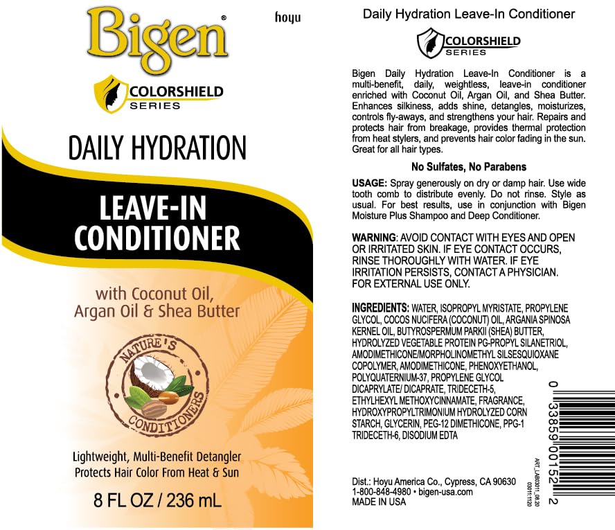 Bigen Colorshield Daily Hydration Leave-In Conditioner 8 fl oz (Pack of 2) - Image 4