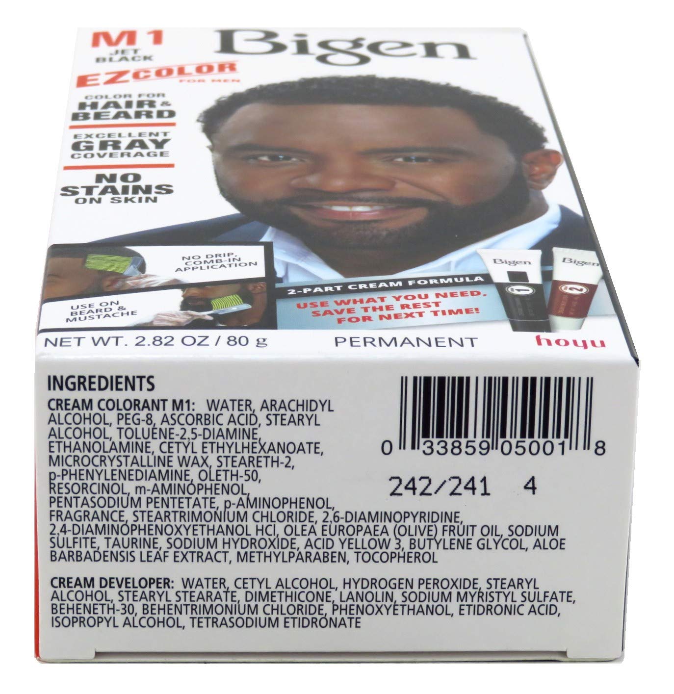 Bigen Ez Color for Men Jet Black Kit (6 Pack) - Image 2