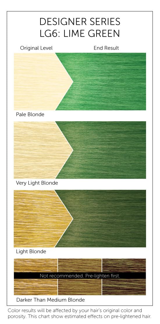 Bigen LG6 Lime Green Designer Series Semi-Permanent Hair Color (pack of 3) - Image 3