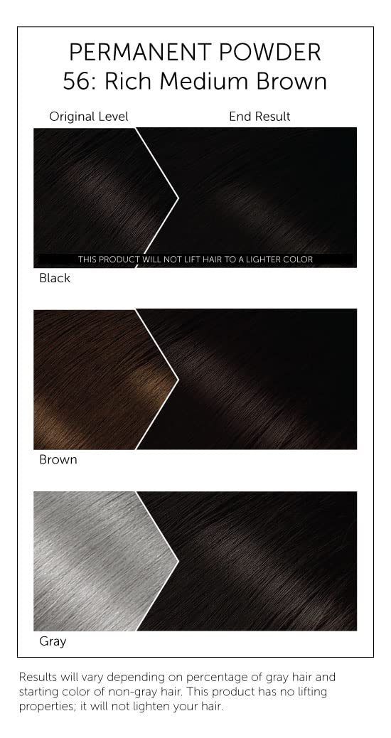 Bigen Powder Hair Color #56 Rich Medium Brown 0.21oz (3 Pack) - Image 2