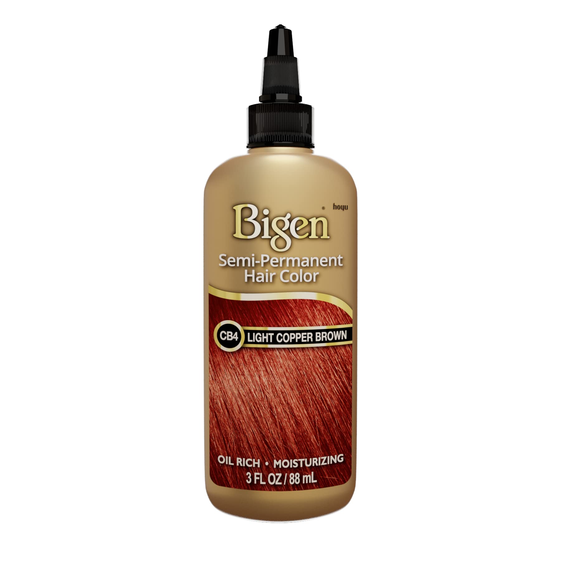 CB4 light Copper Brown Bigen Semi Permanent Hair Color (3 Pack) - Image 3