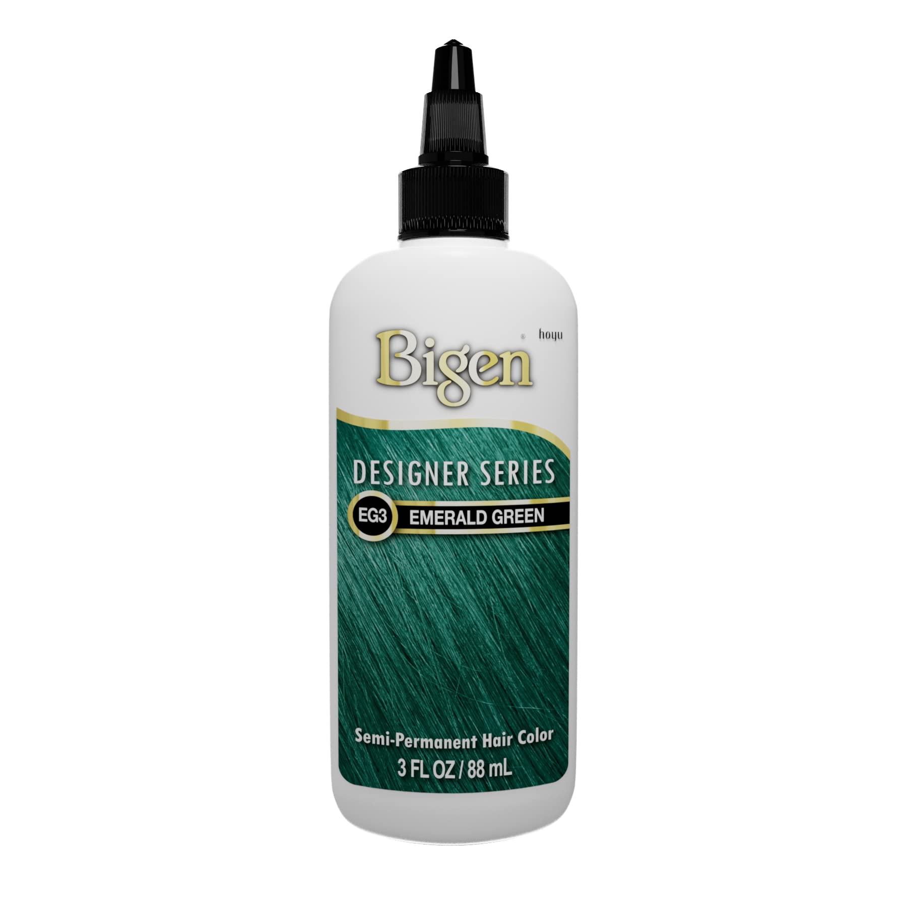 EG3 Emerald Green Bigen Designer Series Semi Permanent Hair Color (3 Pack) - Image 4
