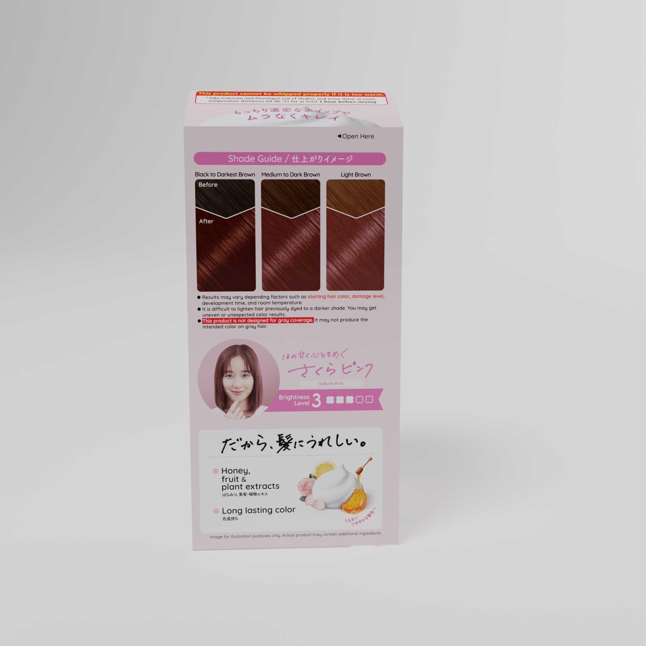 Hoyu Beautylabo Whip Sakura Pink - 2 Pack - Image 6