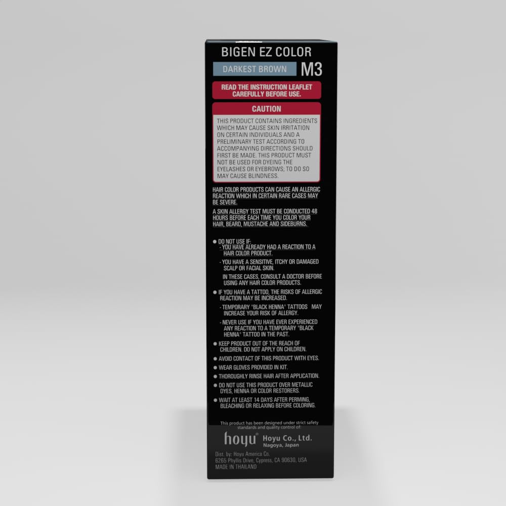 M3 Bigen EZ Color for Men Darkest Brown - 3 Pack - Image 7