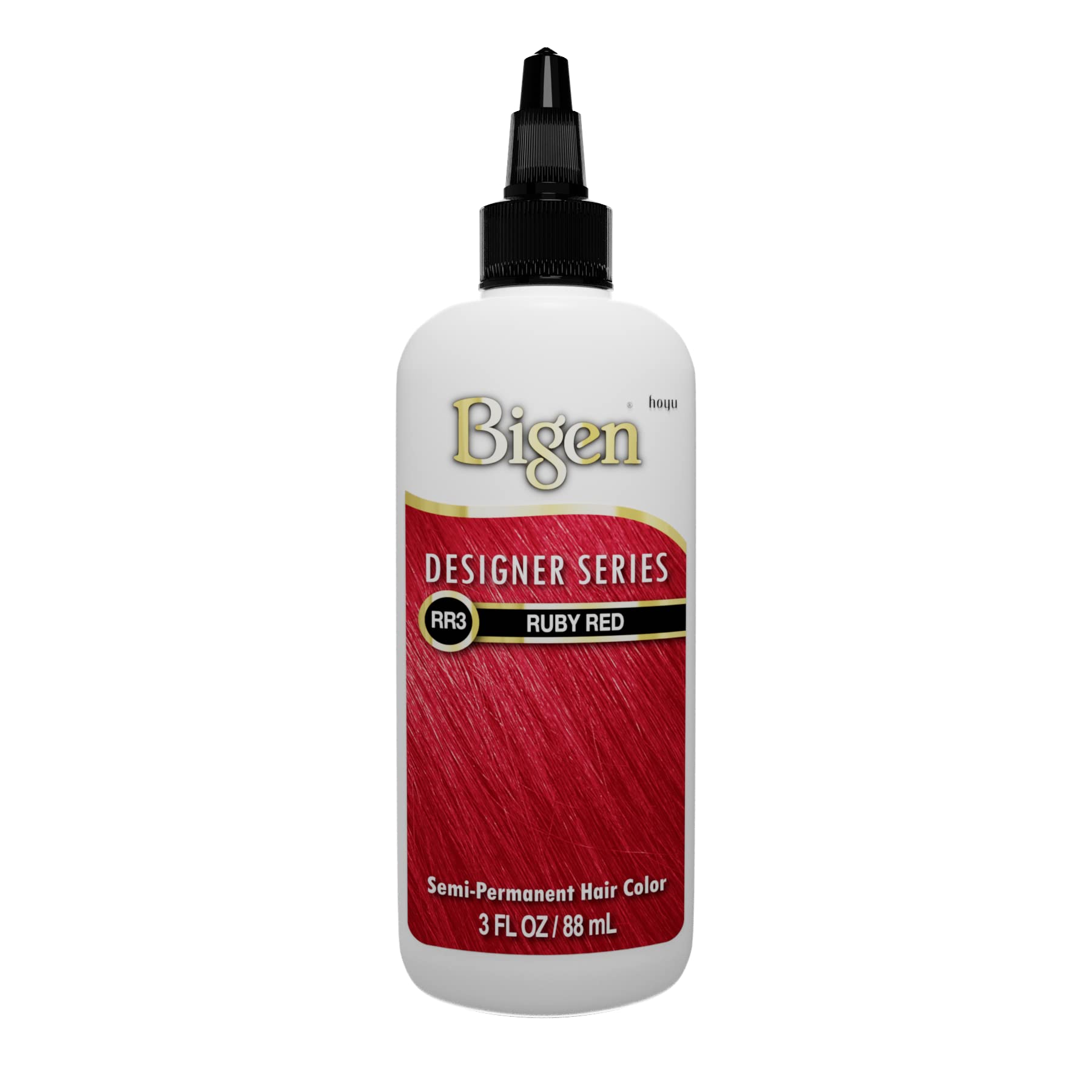 RR3 Ruby Red Bigen Designer Series Semi Permanent Hair Color (3 Pack) - Image 4
